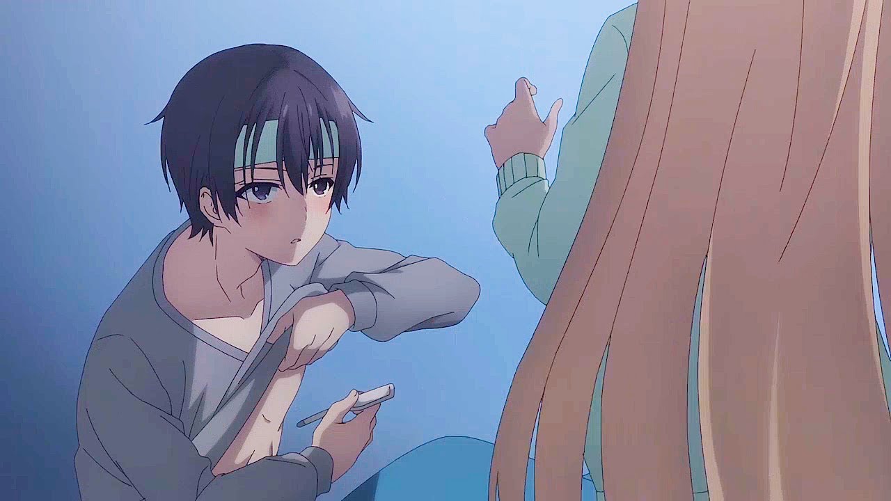 Amane Fujimiya shows off her belly, making Mahiru Shiina blush Ep 1 [ お隣の天使様にいつの間にか駄目人間にされていた件 ]