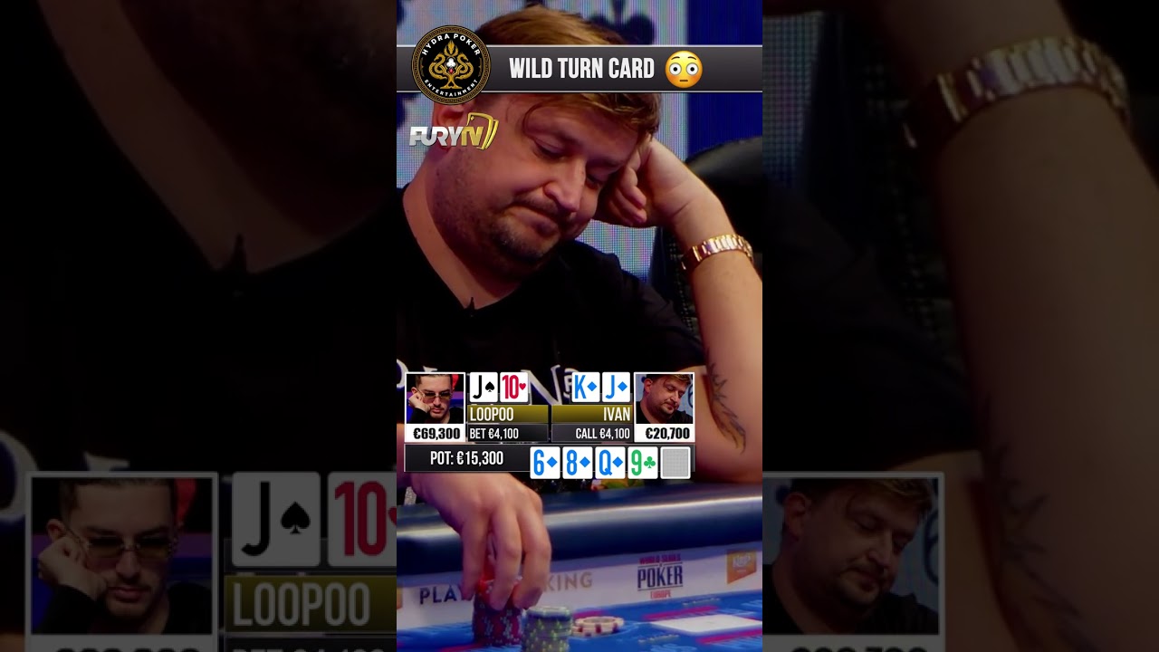 WILD Poker Turn Card in High Stakes Cash Game! #Shorts