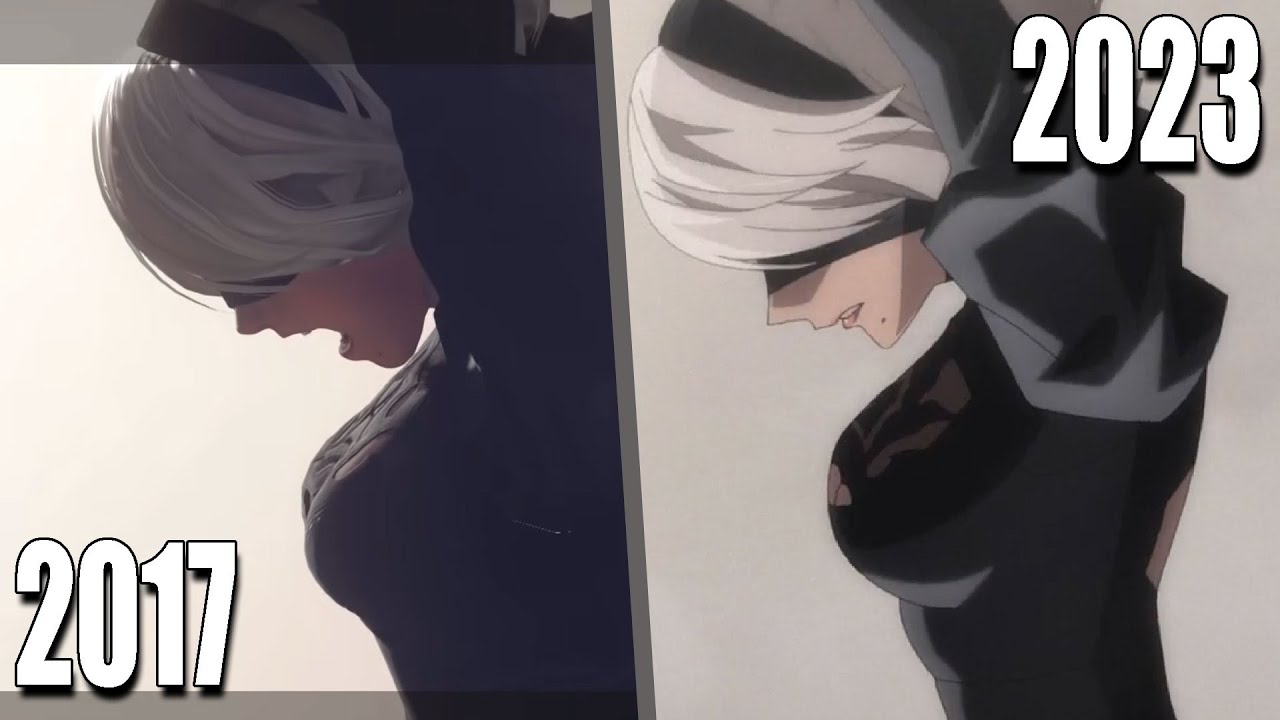 Nier Automata Anime Episode 1 Comparison | 2017 vs 2023