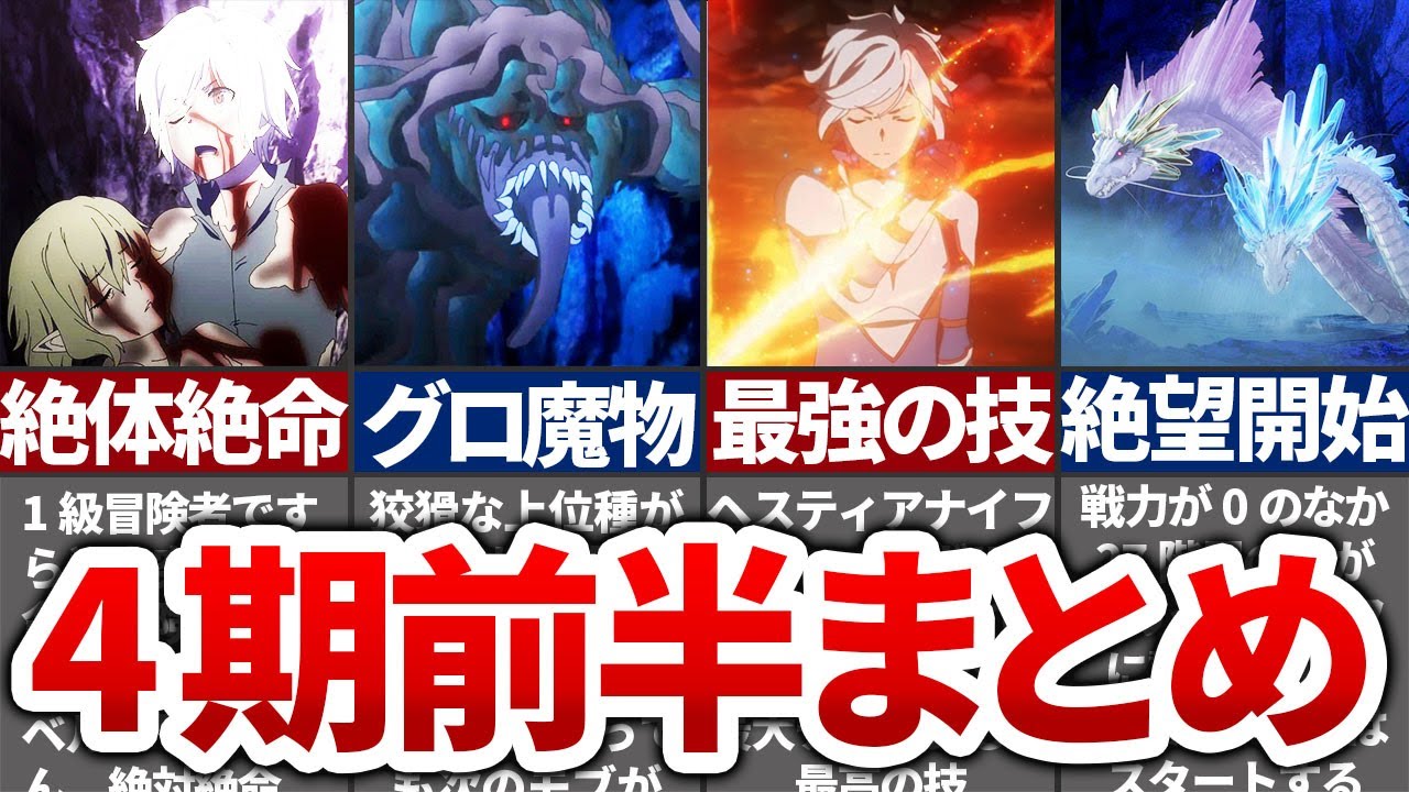 【まとめ】ダンまち4期、これだけ見れば厄災篇の理解度が爆上がり！【ダンまち】【ゆっくり解説】