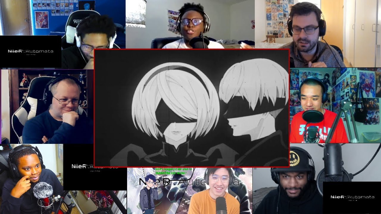 NieR:Automata Ver1.1a Opening Reaction Mashup |ニーアオートマタOP リアクション Aimer