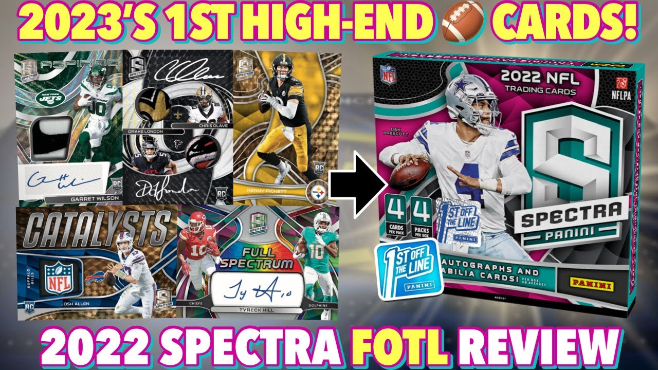 THE FIRST HIGH-END 🏈 CARDS OF 2023! 🔥 2022 Panini Spectra Football FOTL Hobby Box Review