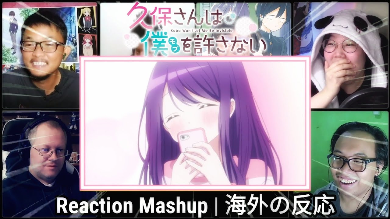 Kubo-san wa Mob wo Yurusanai Episode 1 Reaction Mashup | 久保さんは僕を許さない【海外の反応】