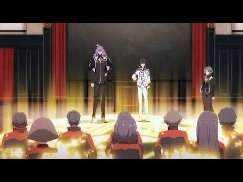 Everyone kneels before Anos  _Maou Gakuin no Futekigousha 2 Episode 1