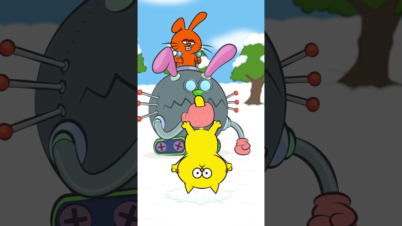 雪でも大暴走！！！！Funny anime😂【HanimalTOWN】【HURRYPEANUTS】