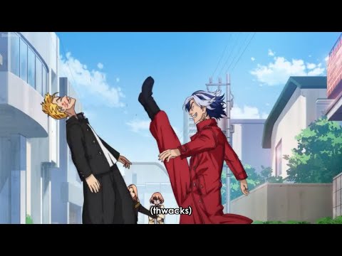 東京リベンジャーズ 聖夜決戦編 エピソード 2 - Taiju kicks Takemichi's face with his leg - 大樹が足で武道の顔を蹴る