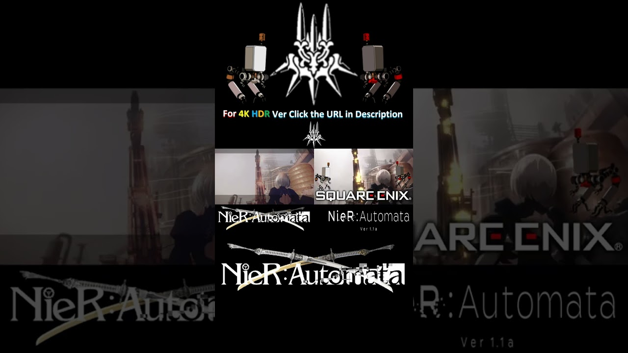 NieR:Automata Ver1.1a Anime Episode 1 Comparison Animation and Gameplay | 2017 vs 2023