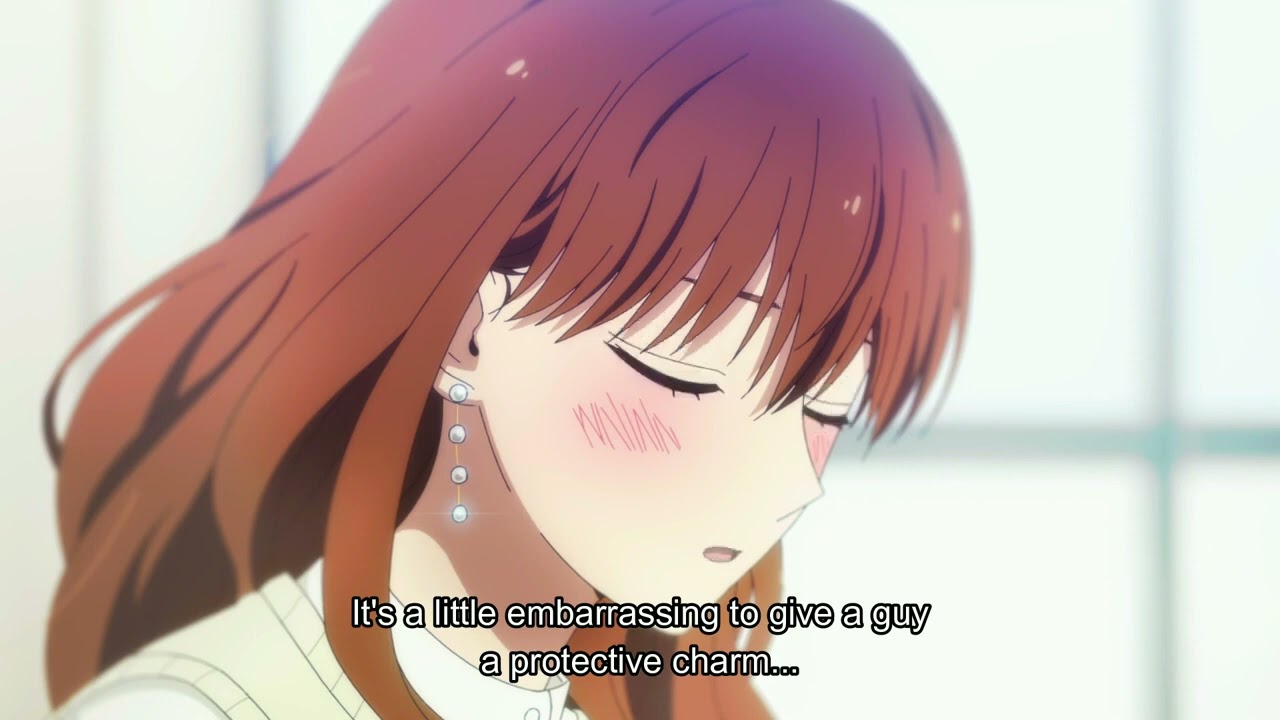 Fuyutsuki gives Himuro a goodluck charm | The Ice Guy and His Cool Female Colleague Episode 1 氷属性男子