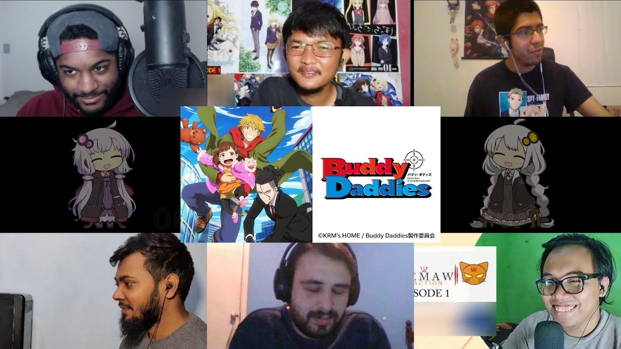 【海外の反応】Buddy Daddies 1話 Buddy Daddies Episode 1 Reaction Mashup