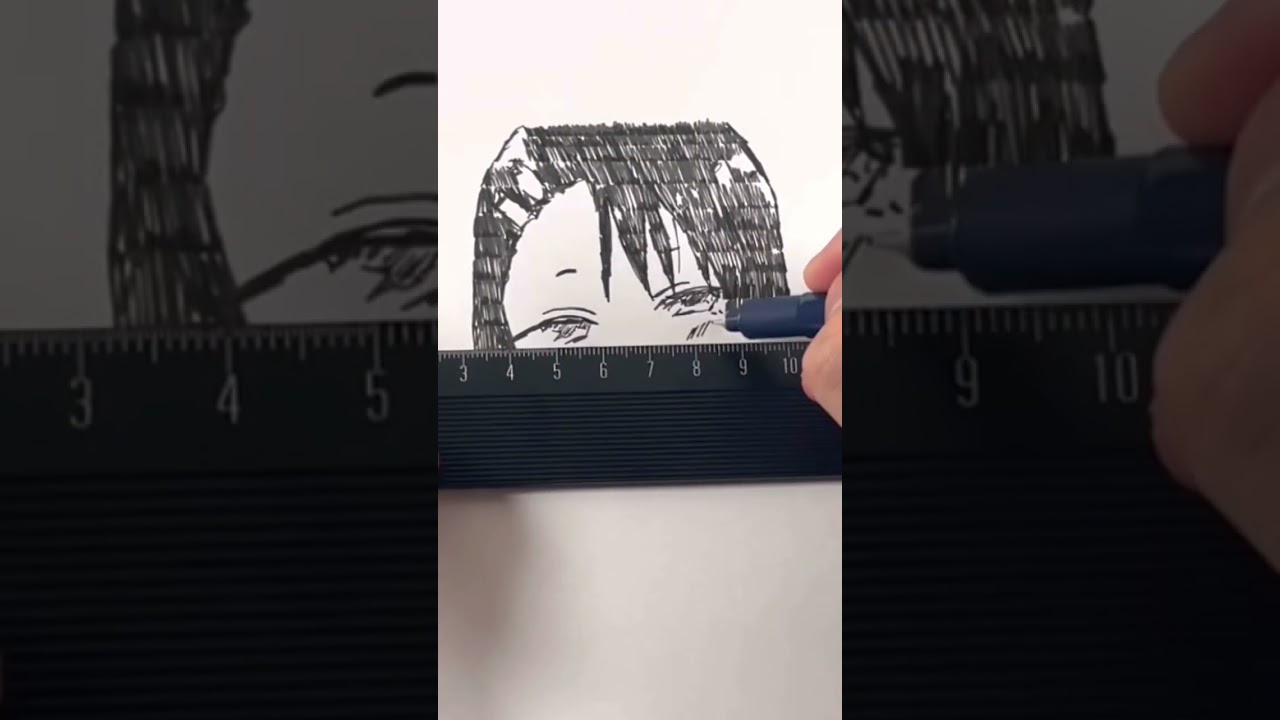 いじらないで長瀞さんを上から描いてみた #いじらないで長瀞さん #shorts