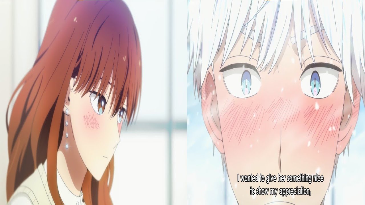 氷室 赤面 冬月 ただ CUTE に!|氷男とクールな女同僚 Ep1 English Sub