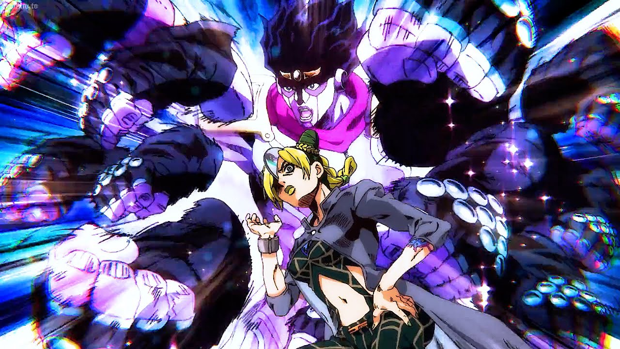 ジョジョ-徐倫が承太郎の潜在能力を発動させF・Fを圧倒|Jolylne activates Jotaro's potential and overwhelms FF