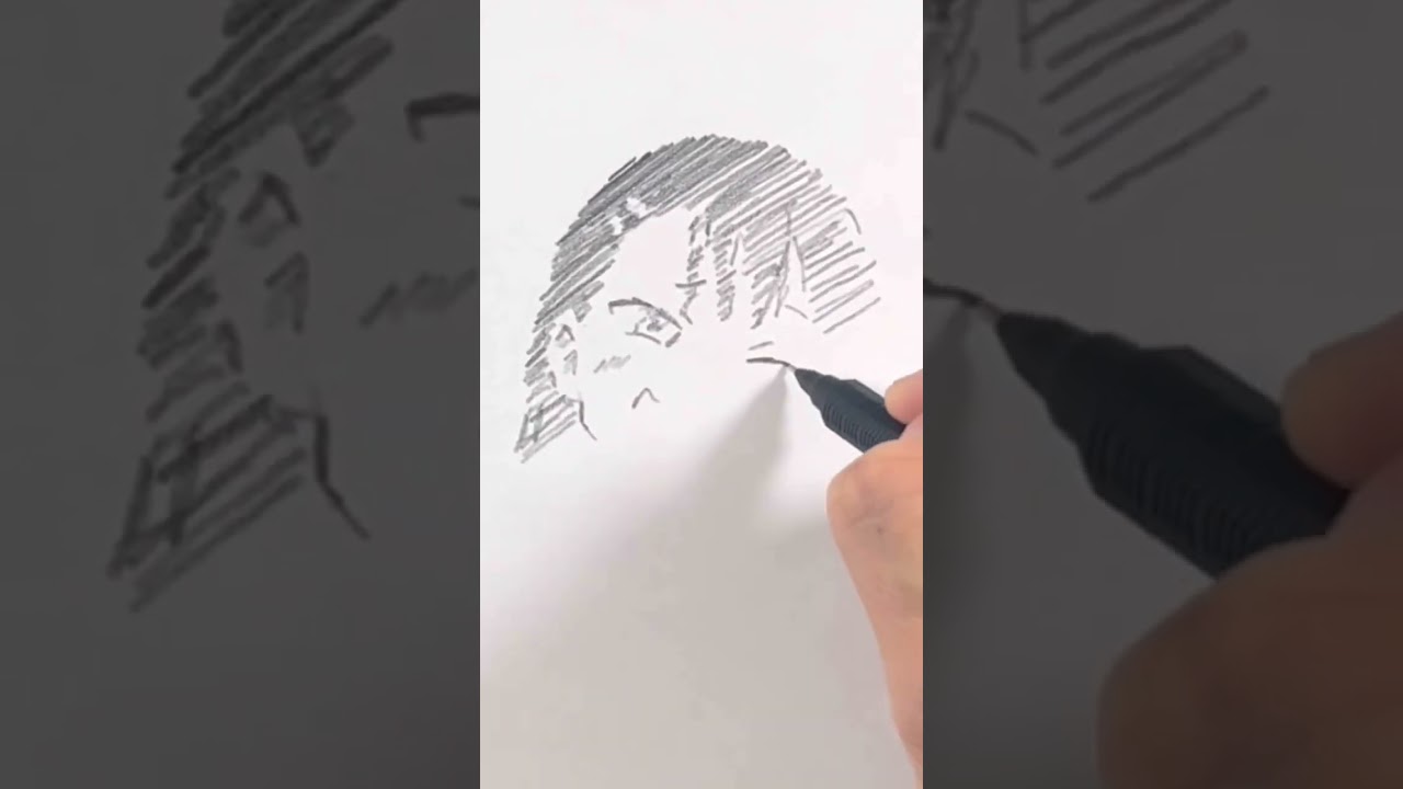 長瀞さんをナナメから描いてみた #いじらないで長瀞さん #shorts