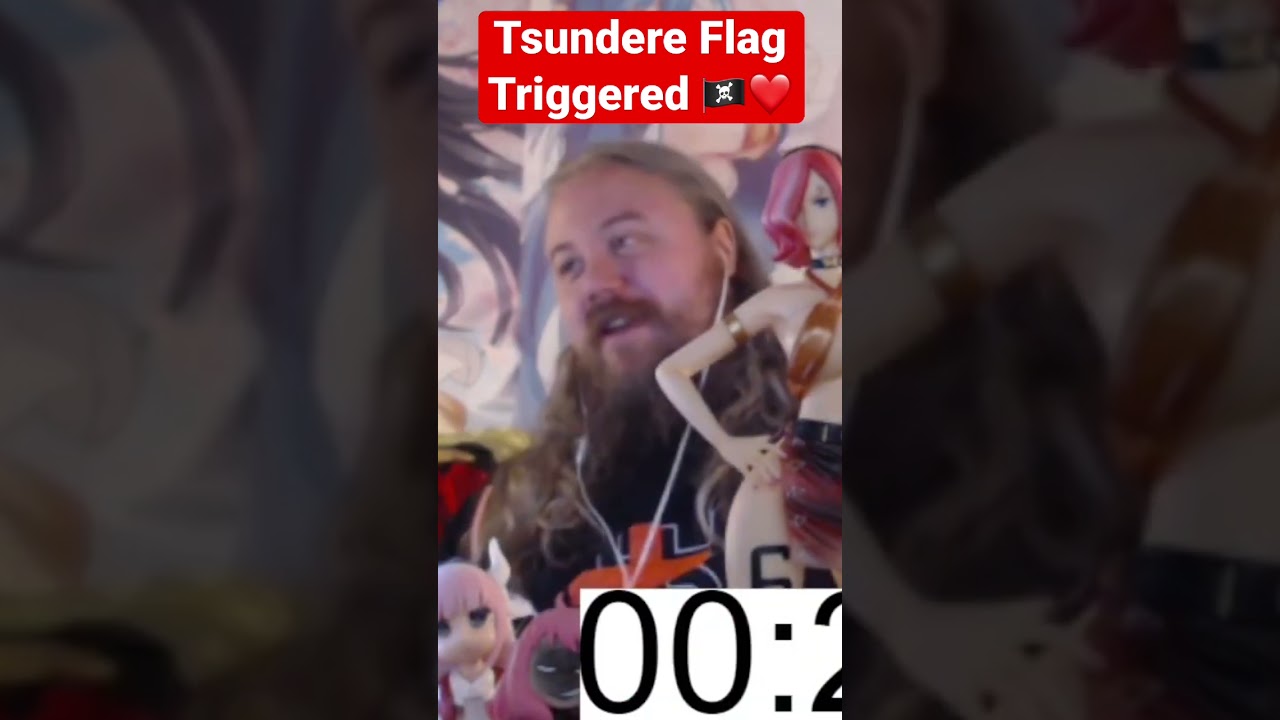 Tsundere FLAG Triggered 🏴‍☠️❤️Tsunlise Episode 2 Reaction #otome #anime #shorts #reaction #comedy