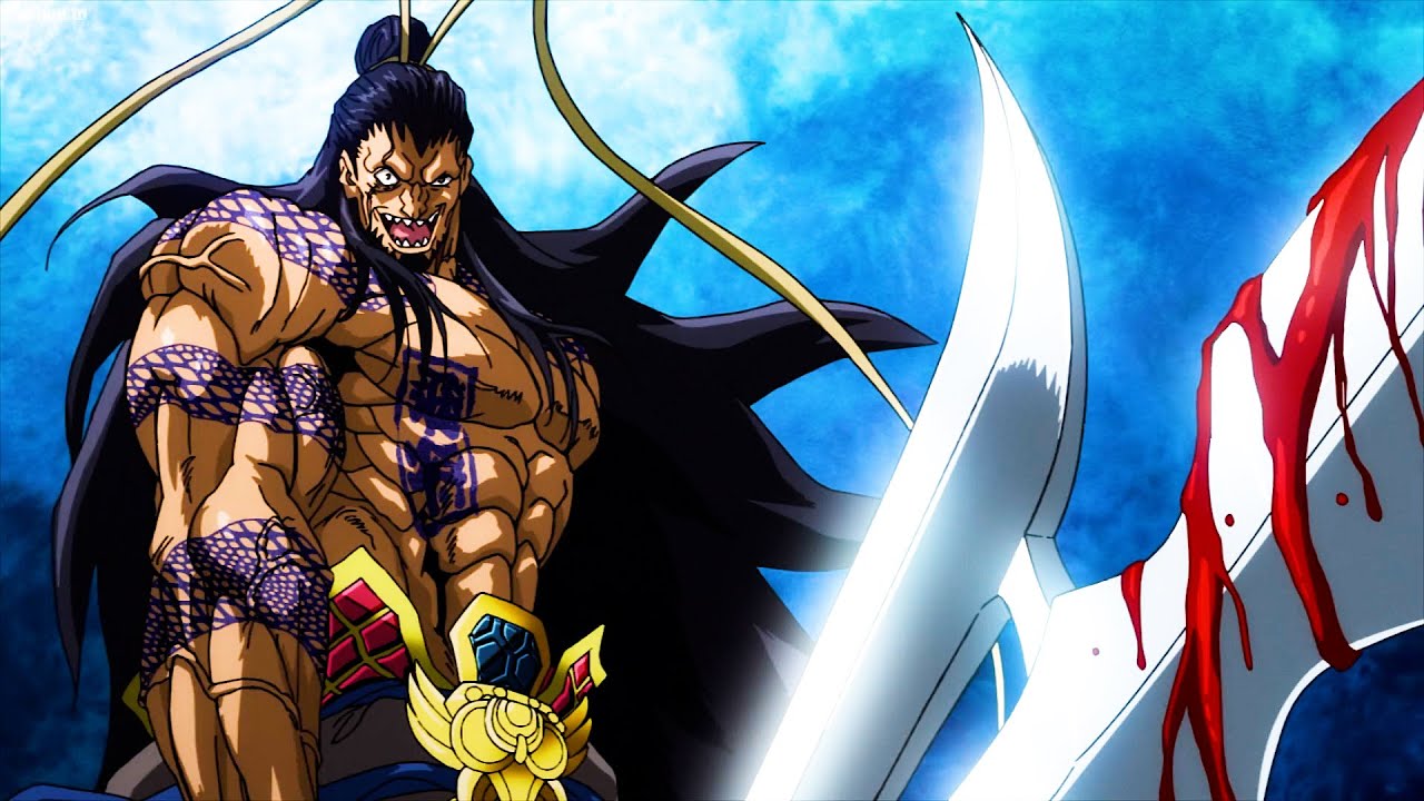 終末のワルキューレ - 呂は天喰そらぐいを使用してトールをバラバラに切断します, Lu cuts Thor into pieces using the Tenjiro Soragui