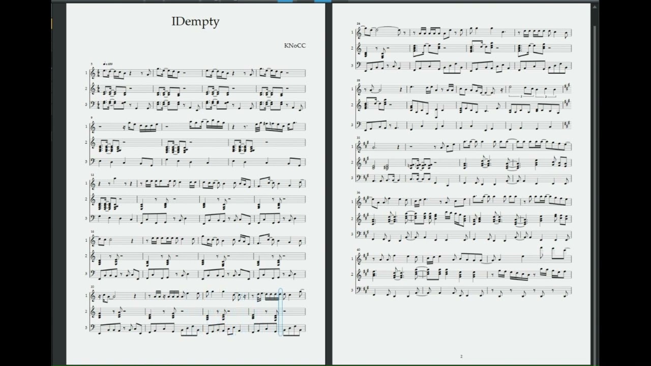 【テクノロイド】IDemptyをピアノアレンジしてみた
