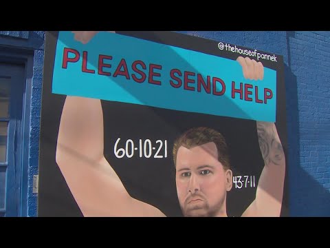 Artist erases Luka Doncic 'Please Send Help' mural after Mavs owner calls it 'disrespectful'