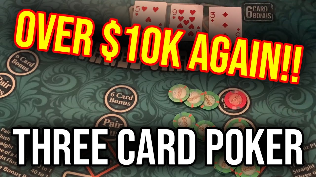 THE BIGGEST WIN YET!!! LIVE 3 CARD POKER!! January 17th 2023