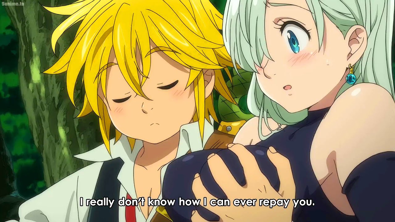 Nanatsu no Taizai [七つの大罪 ] ||  最高の戦い || トゥイゴに追われていたエリザベスは幸運にもメリオダスに救われた