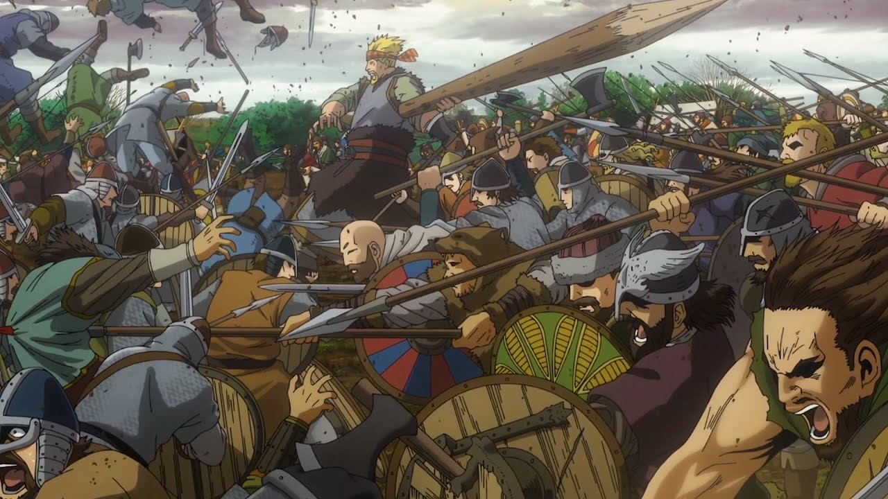 【ヴィンランド・サガ 】-【Vinland Saga】1013 年 10 月、スウェン王とバイキングはイングランドのロンドン橋を占領しようとしました。_ Thorkell  vs Thorfinn