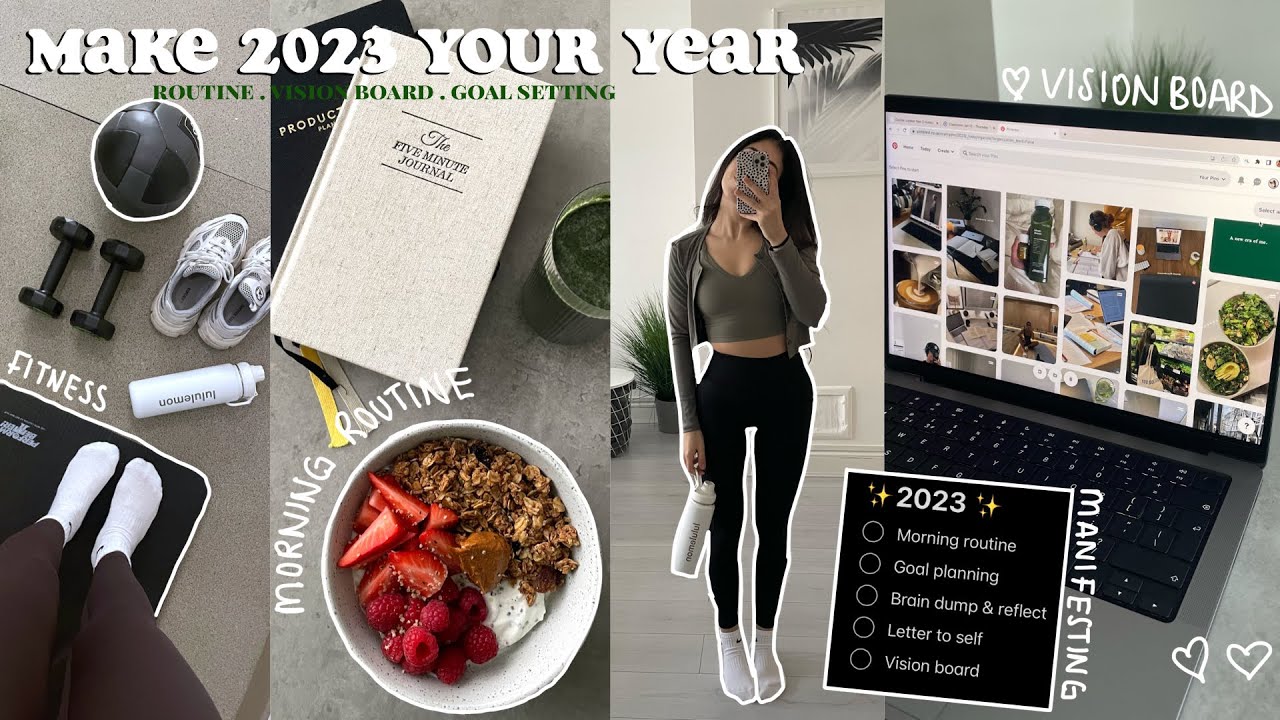 make 2023 YOUR year ✨morning routine, vision board, goal setting and how I manifest everything ✨