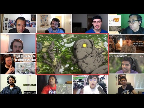 NieR: Automata Ver1.1a Episode 2 Reaction Mashup - ニーア オートマタ 2話 リアクション