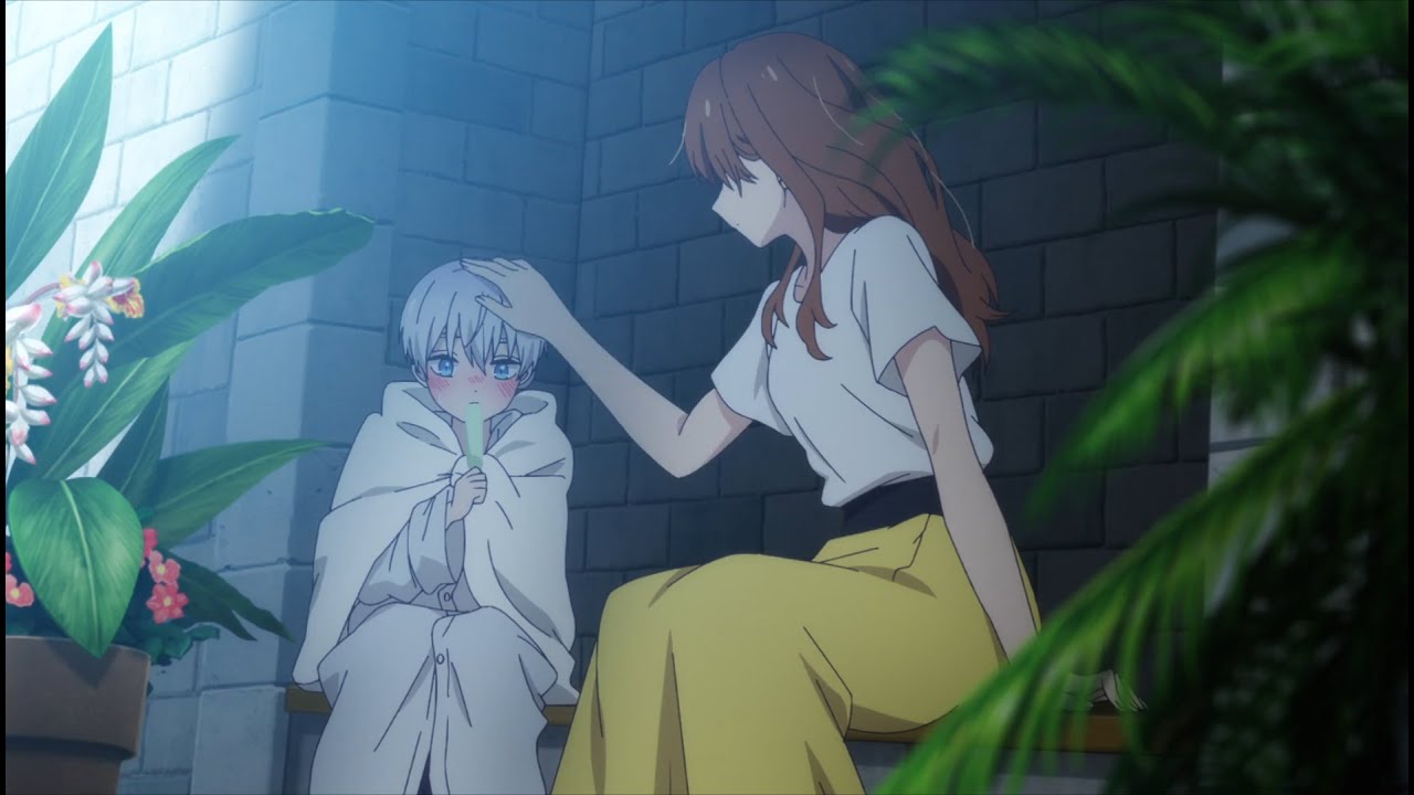 Himuro shrink into child and Fuyutsuki-san take care of him - 氷属性男子とクールな同僚女子 Episode 1