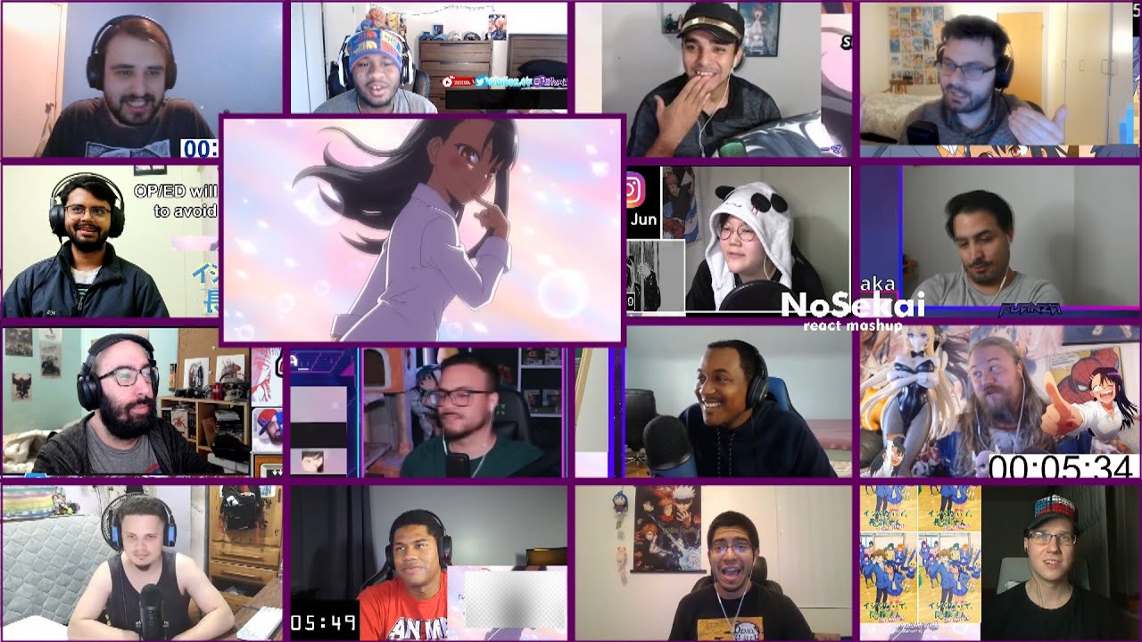 Don't Toy with Me, Miss Nagatoro 2nd Attack Opening 「LOVE CRAZY」 - React mashup (イジらないで、長瀞さんOP2)