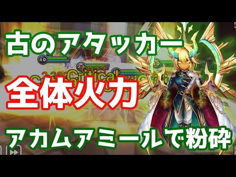【Summoners War | サマナーズウォー】古のアタッカー『全体火力』アカムアミールで粉砕ワリーナ！