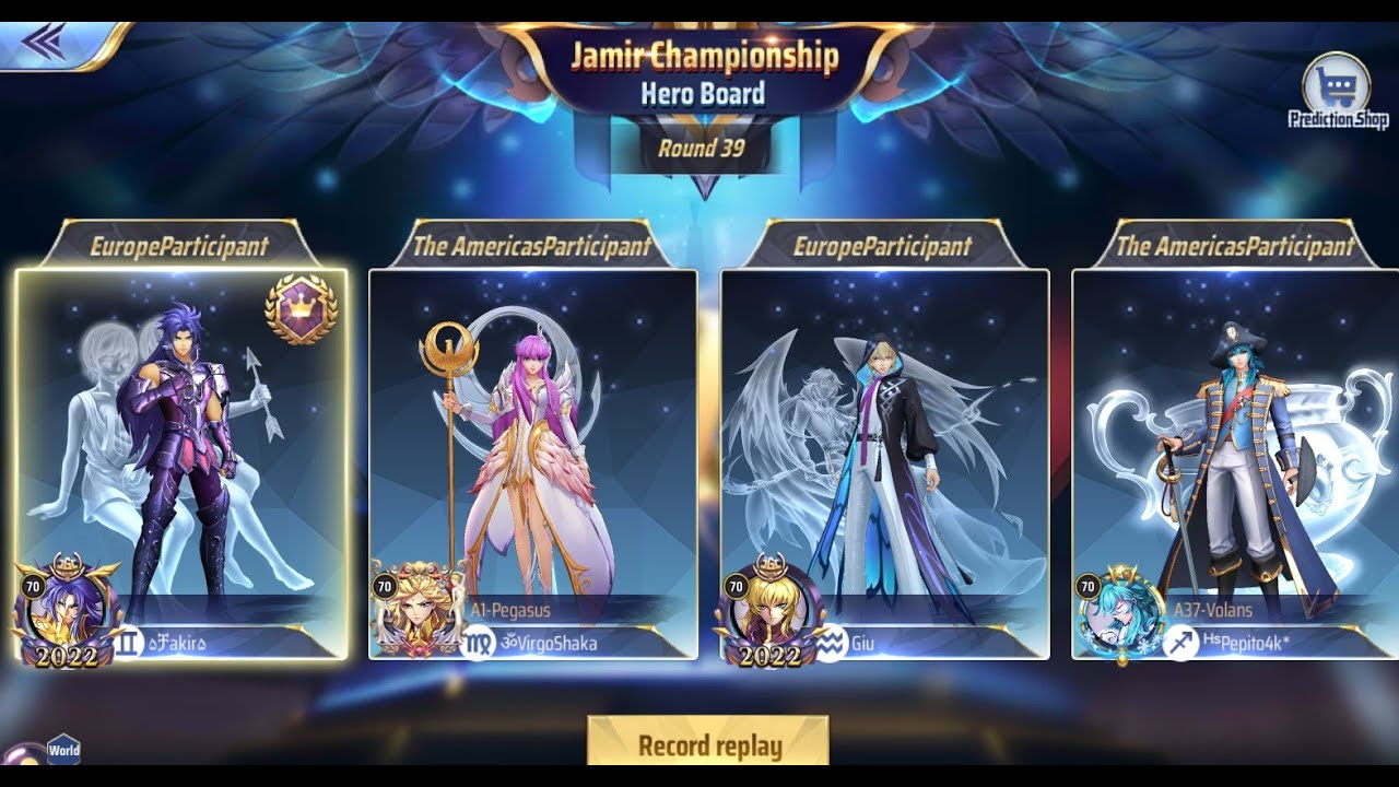 【聖闘士星矢ライジングコスモ】(ライコス) 編成＆装着小宇宙チェック in 海外ジャミール決勝（2023年1月）