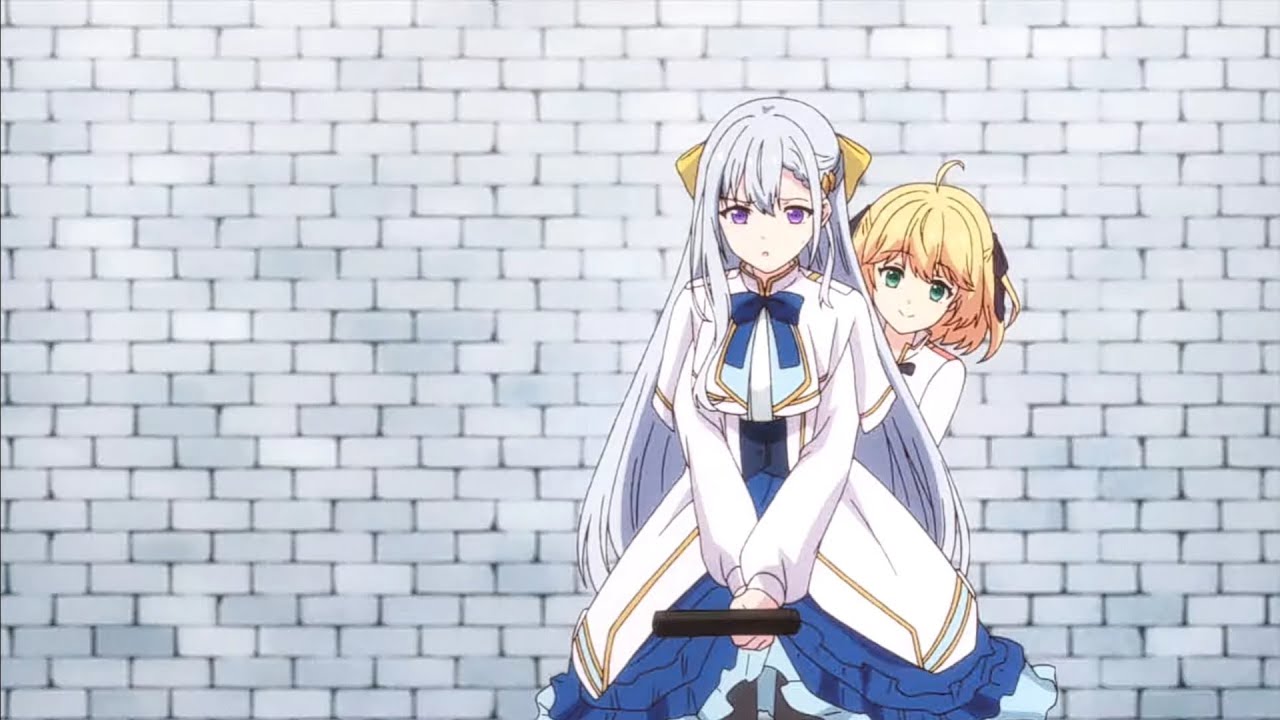 Anisphia teaches Euphyllia how to fly on a Magic broom 🧹😉😂 ~ 転生王女と天才令嬢の魔法革命 Episode 03