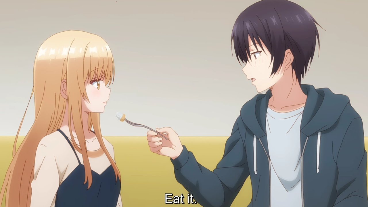 Amane-kun & Mahiru-san feeds cake to each other 🍰💖 ~ Angel Next Door Spoils Me Rotten Episode 03