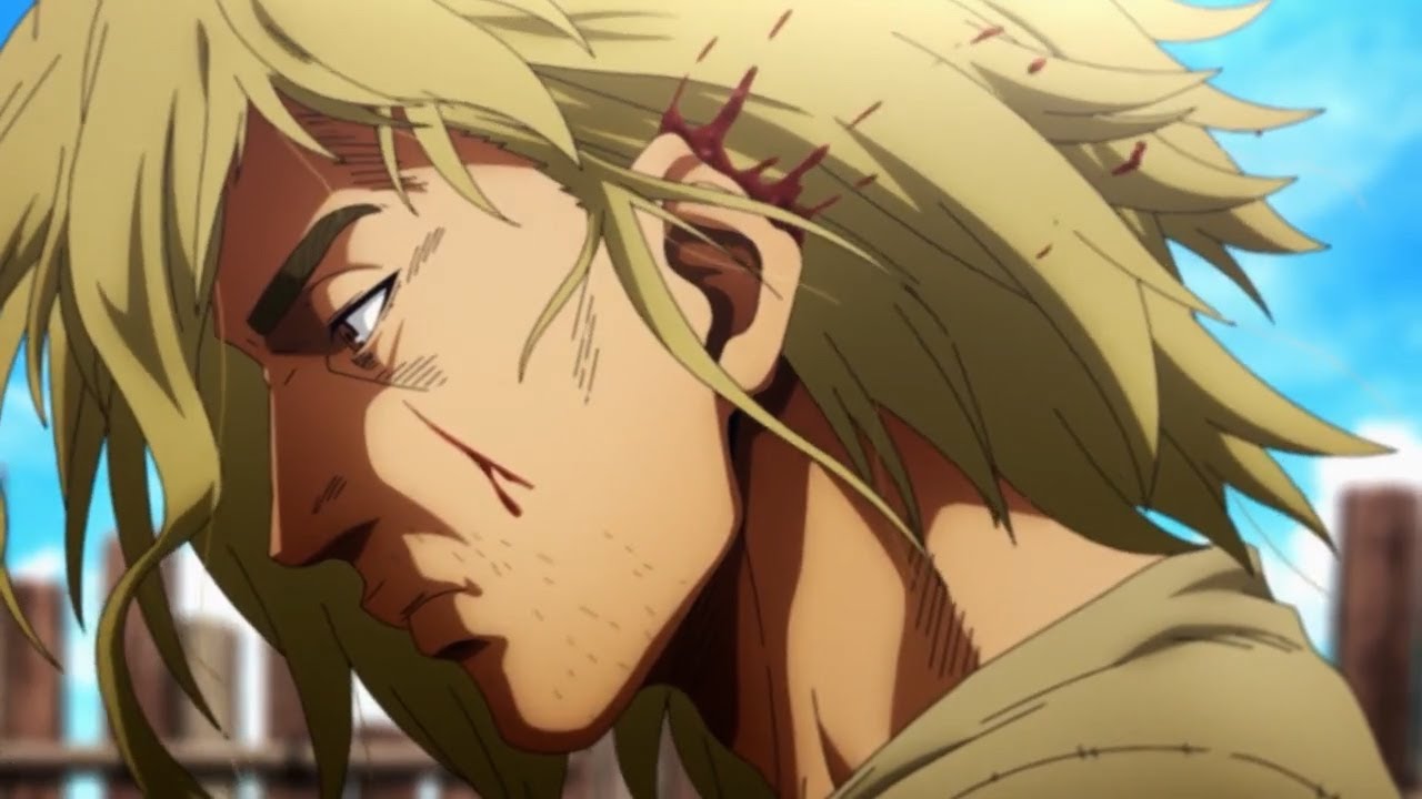 Fox Cutting Thorfinn's Ear - Vinland Saga Season 2