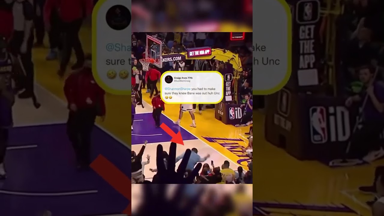 Shannon Sharpe Made Sure The Refs Called Bane Out of Bounds 😂 #shorts