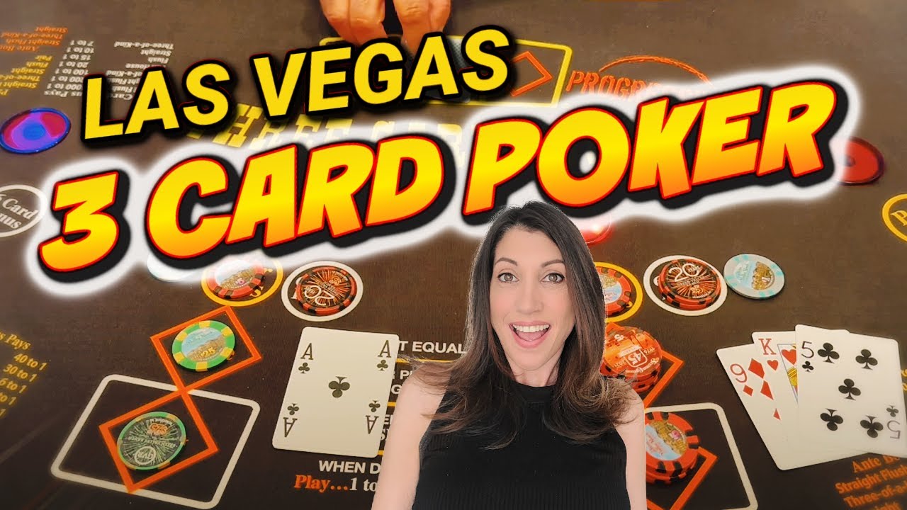 🟢 THREE CARD POKER in Las Vegas Casino - Let's See Some Action #casino #poker #slots