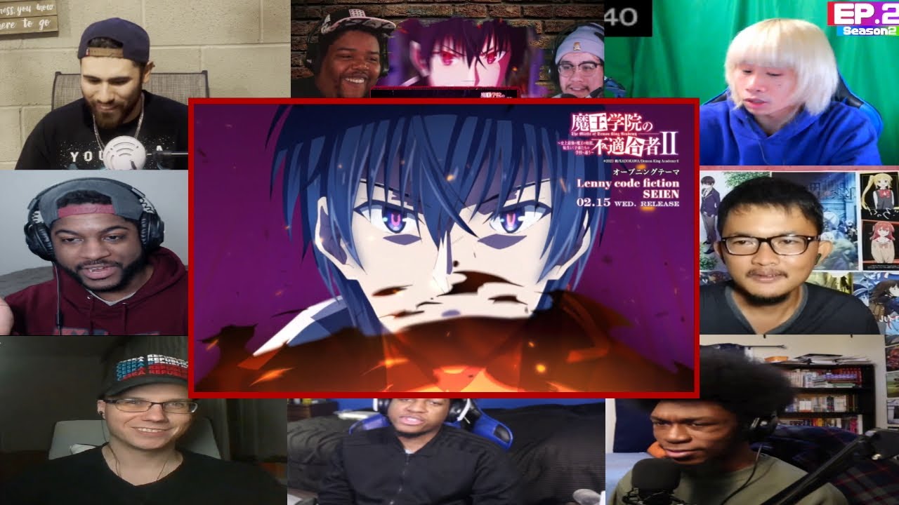 The Misfit of Demon King Academy Season 2 Opening Reaction Mashup  | 魔王学院の不適合者 ⅡOP リアクション
