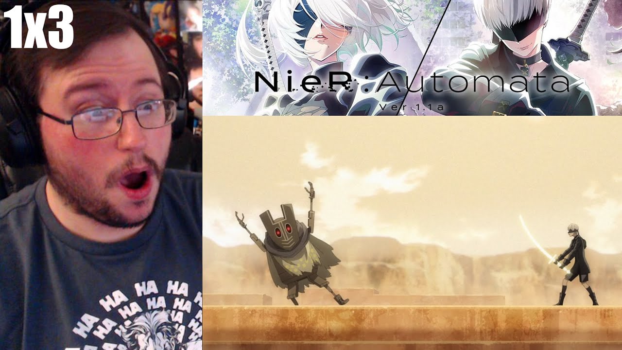 Gor's "NieR: Automata Ver1.1a (Anime)" 1x3 Episode 3 break ti[M]e REACTION (WOAH!)