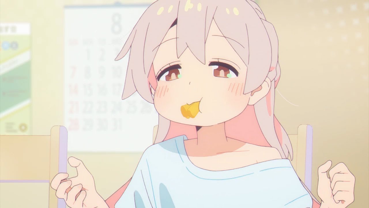 Mahiro Oyama when she's sad she only eats to relieve her sadness Ep 4 Oniichan wa Oshimai お兄ちゃんはおしまい