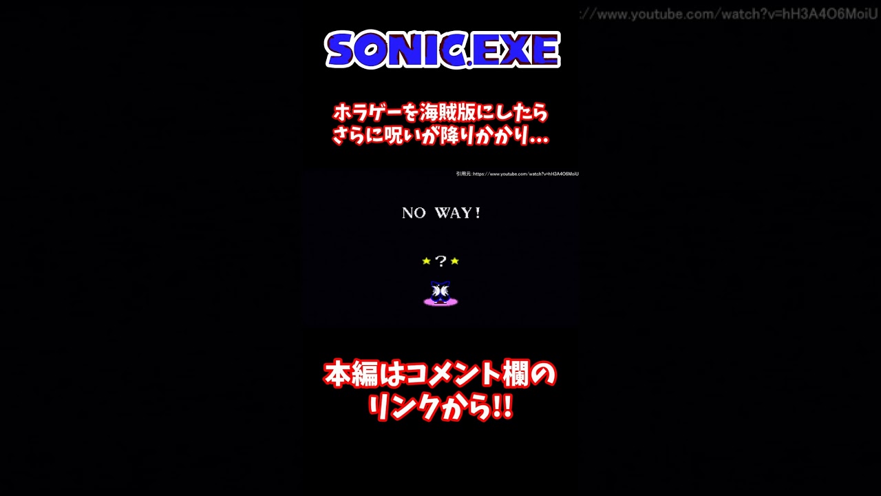 【閲覧注意】sonic.exeを不正に遊んだ者の結果がこちら【アンチパイラシースクリーン】【Anti Piracy Screen】【コピーガード】【poppy playtime】【FNAF】