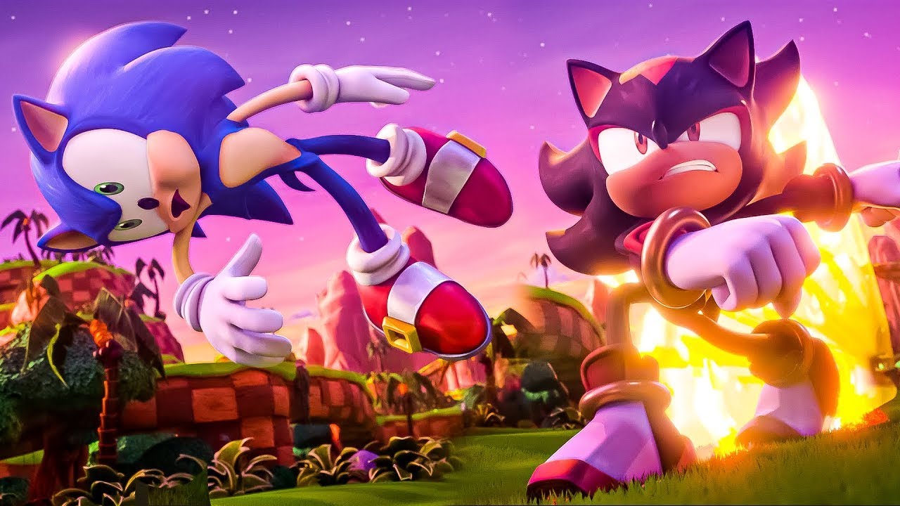 Sonic Prime - Sonic vs Shadow 💥💪😝💖 | Sonic 2023