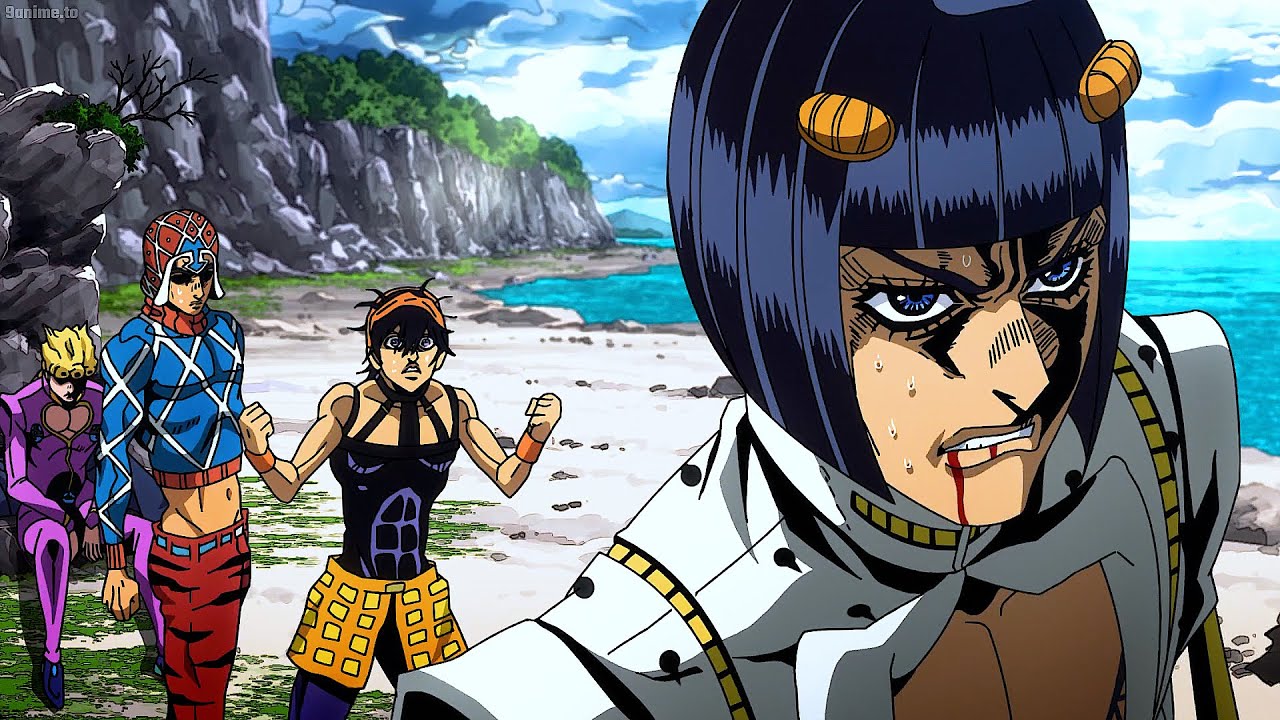 ジョジョ-Bucciarati is helpless and can't do anything about Abbacchio's death