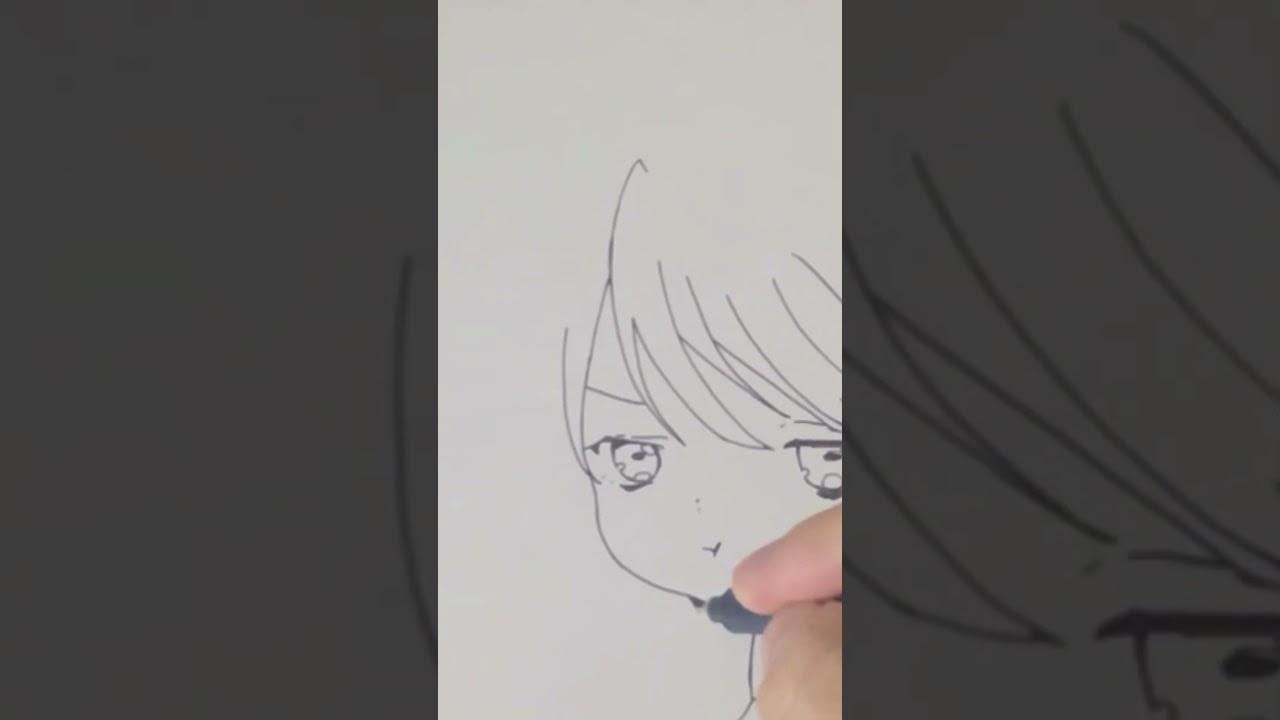 一発描きで久保さん描いてみた#久保さんは僕を許さない #shorts