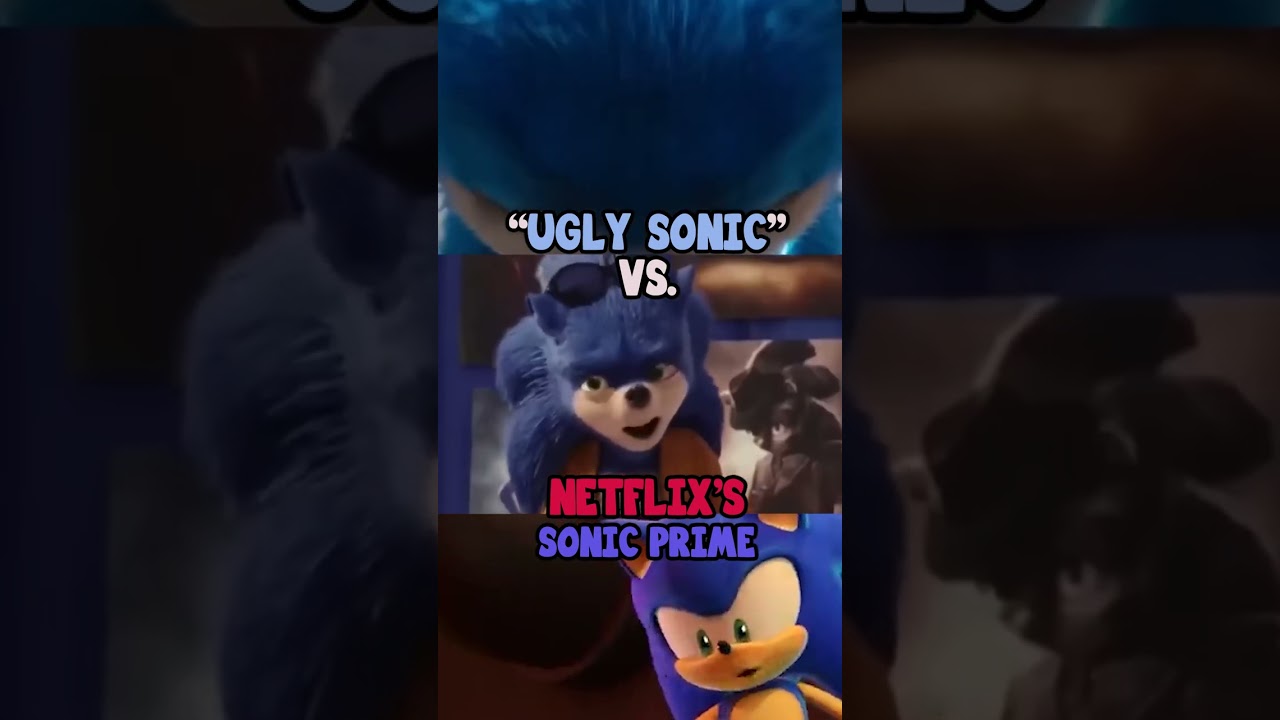 Ugly Sonic vs Netflix's Sonic Prime Design #shorts #sonic
