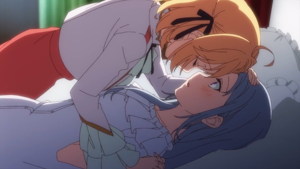 Anis almost kissed Euphyllia | 転生王女と天才令嬢の魔法革命 Episode 4