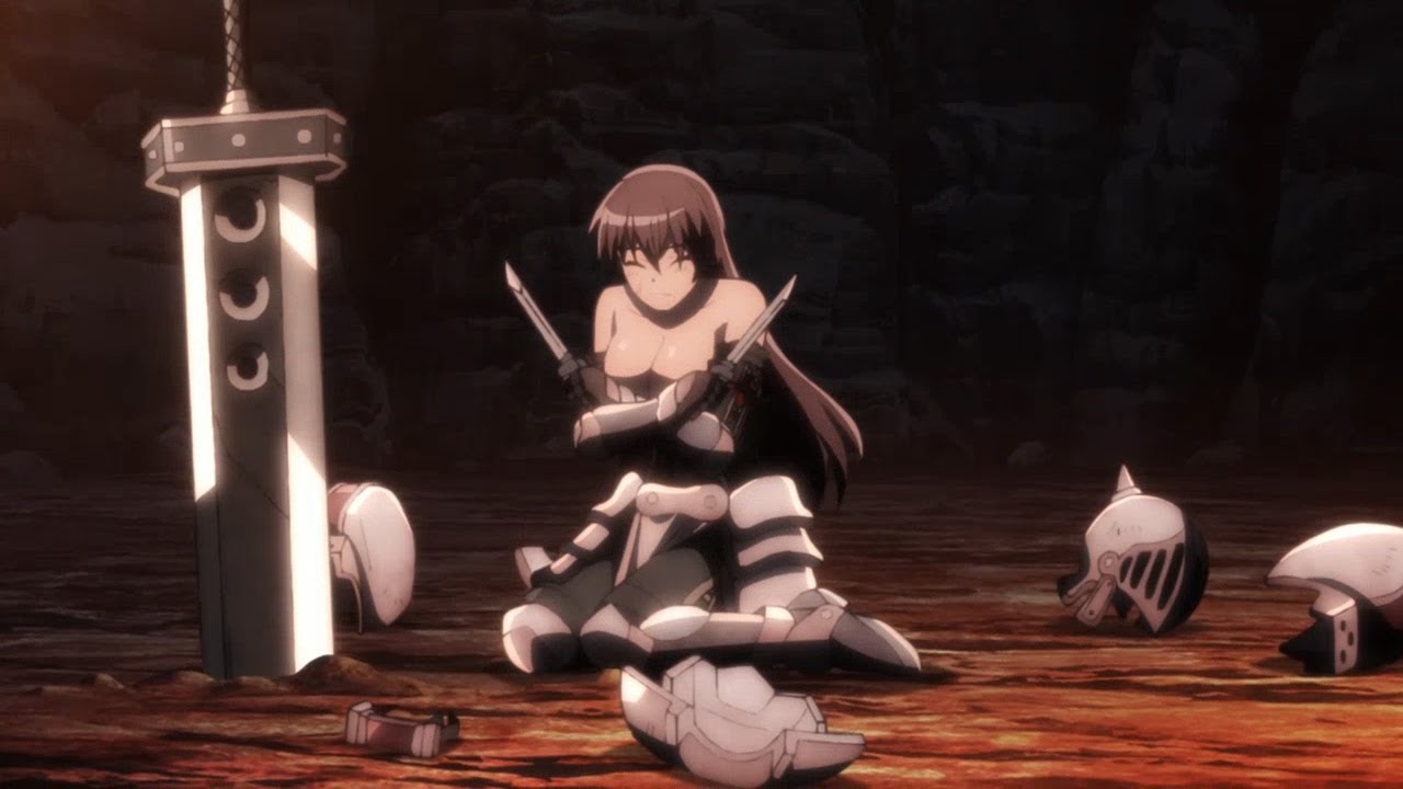 Franlil Lil Alil had her bra cut off by Raelza and she admitted defeat Ep 4  便利屋斎藤さん、異世界に行く