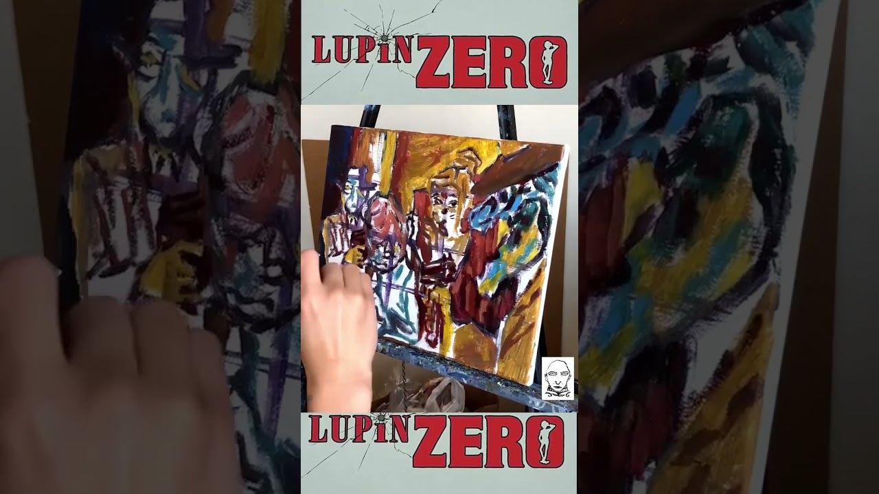 Painting a scene from Lupin Zero #lupinthe3rd #oilpainting