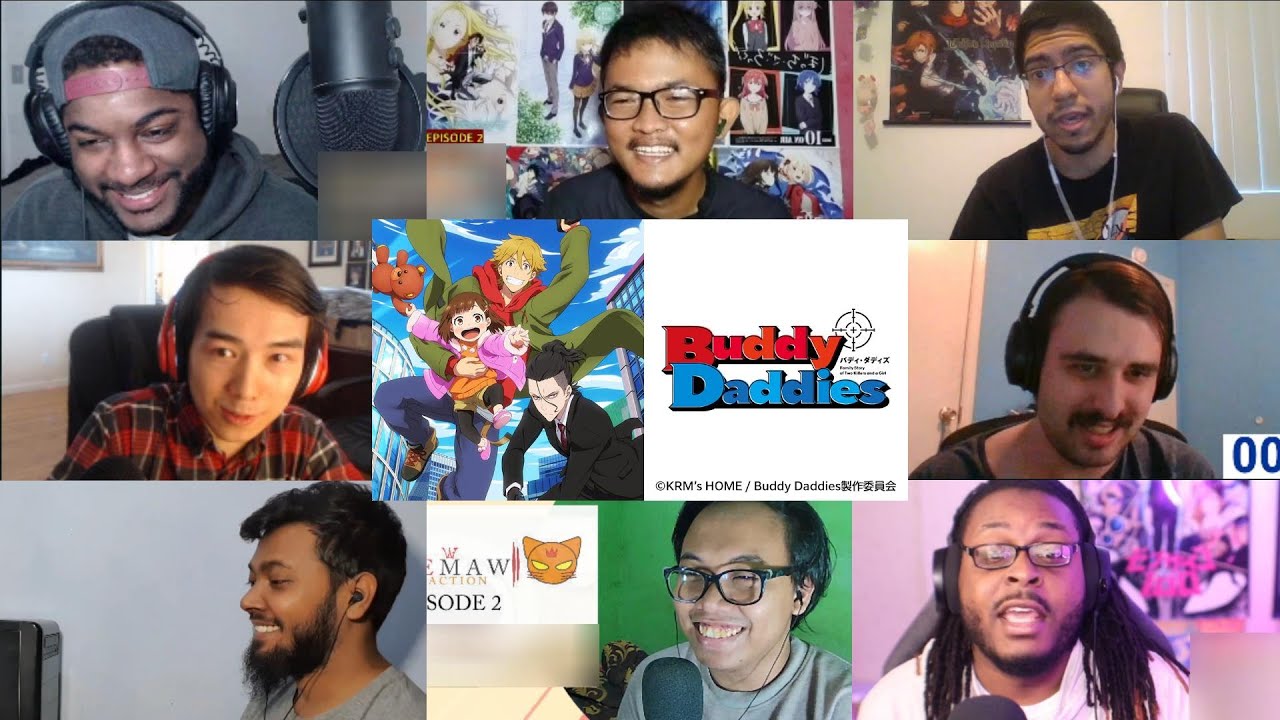 【海外の反応】Buddy Daddies 2話 Buddy Daddies Episode 2 Reaction Mashup
