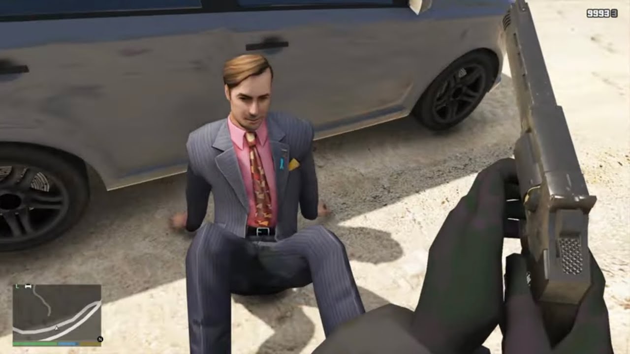 GTA 5 - Saving Saul Goodman (Better Call Saul Desert Shootout Scene GTA 5 EDITION) + Six Star Escape