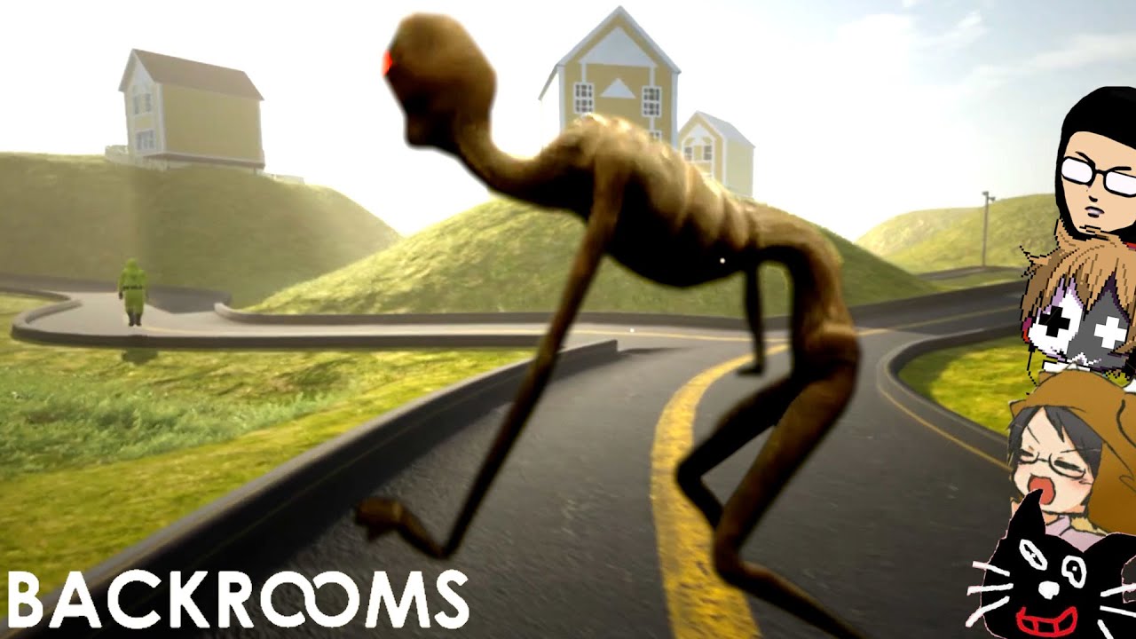 【4人実況】不気味すぎて大流行した「何もない場所を歩くだけ」のゲーム『 Escape The Backrooms 』