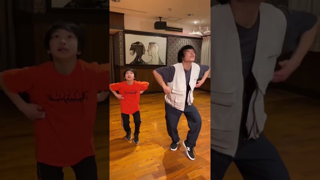 SawanoHiroyuki[nZk]:suis (from ヨルシカ)「B∀LK」に合わせて親子でロックダンス踊ってみた《オリジナル振付》Lock Dance